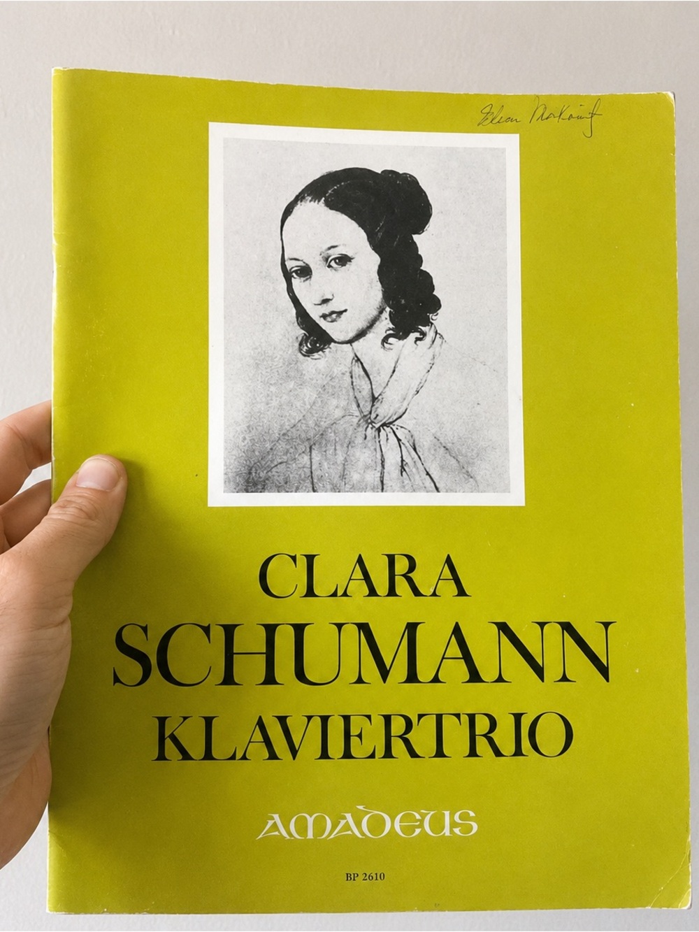 Clara Schumann Klaviertrio Piano Trio Sheet Music Amadeus BP 2610 Score